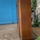 Art deco glass china cabinet in burr walnut 1930