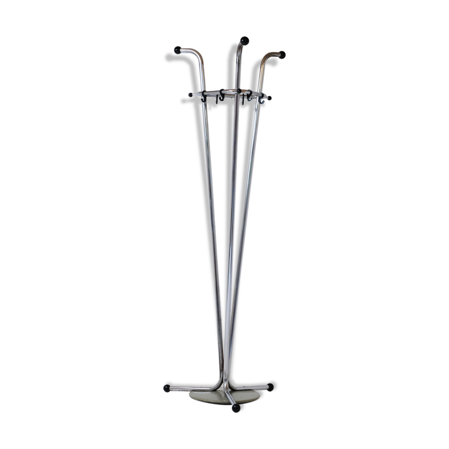 40s chrome tube coat holder