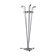 40s chrome tube coat holder