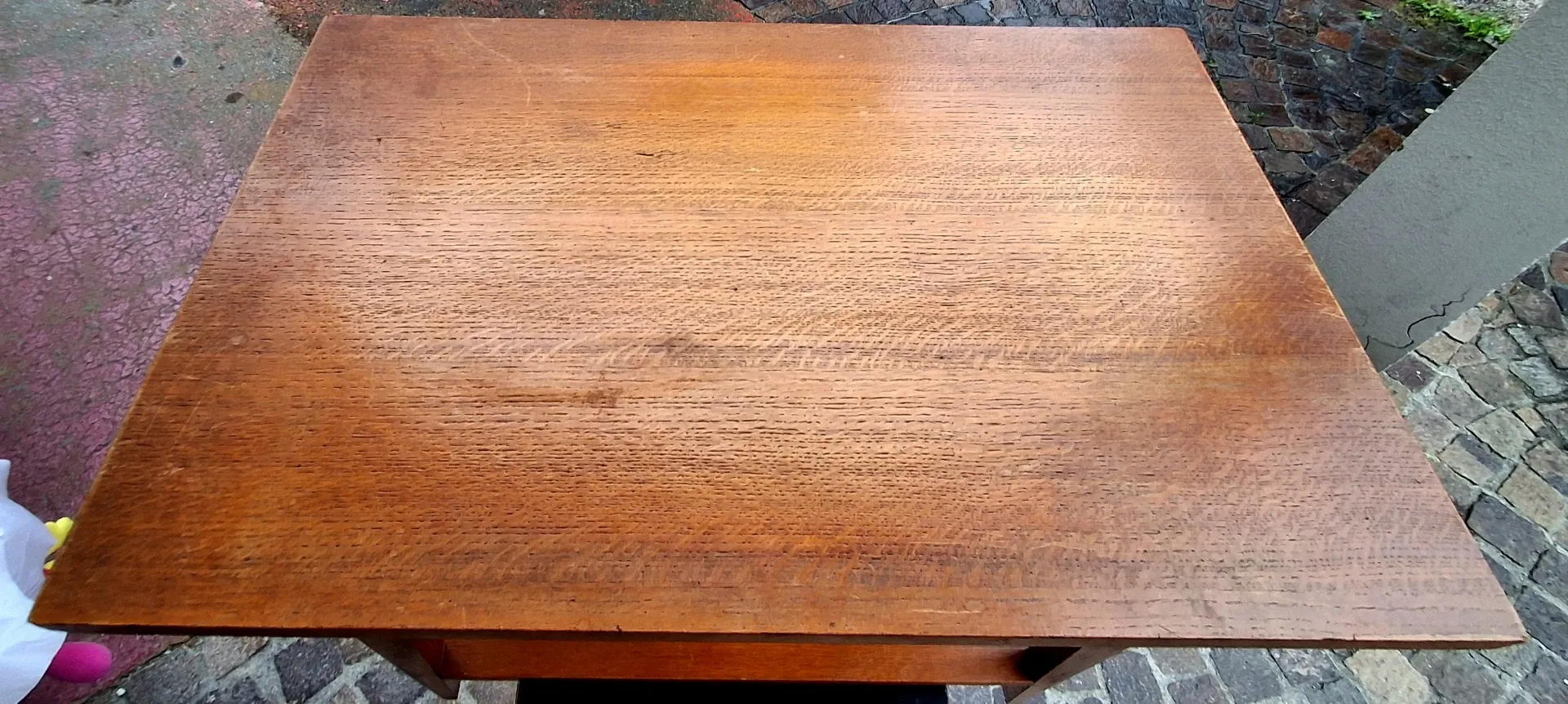 Side table, console with tapered legs, 1970s Scandinavian design.