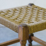 Braided rope stool
