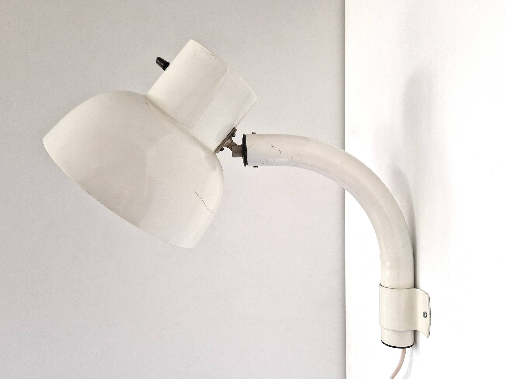 White metal wall lamp by Hans Agne Jakobsson for AB Markaryd, Sweden 1970's
