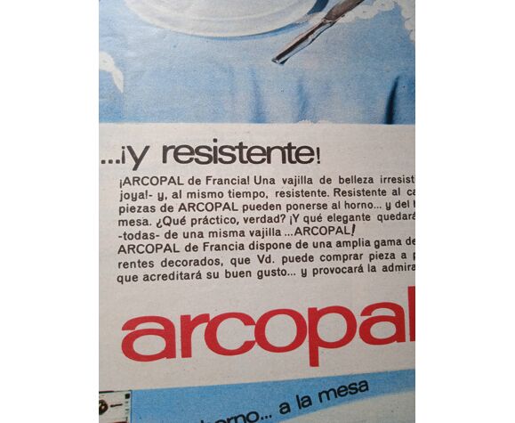 Affiche Publicitaire Espagnole Arcopal 1961 Selency Affiche Publicitaire Espagnole Arcopal 1961 Selency