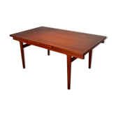 Table à manger teck scandinave jusqu'à 14 couverts