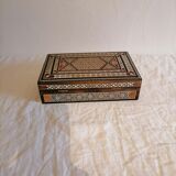 Former Syrian box in marquetry. Box. 1st half of the 20th century.