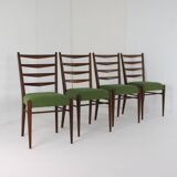 Set van 4 Pastoe ST09 teak stoelen 'Bilderdijk'