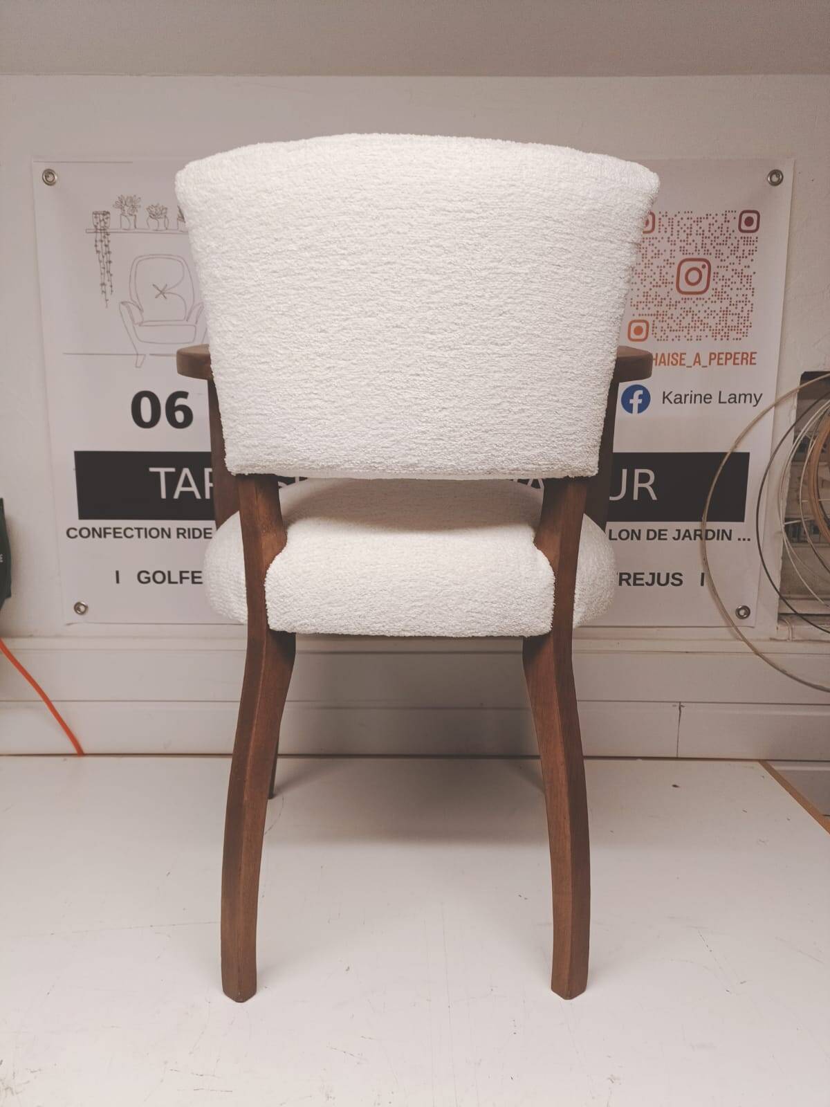 Fully restored bridge armchair