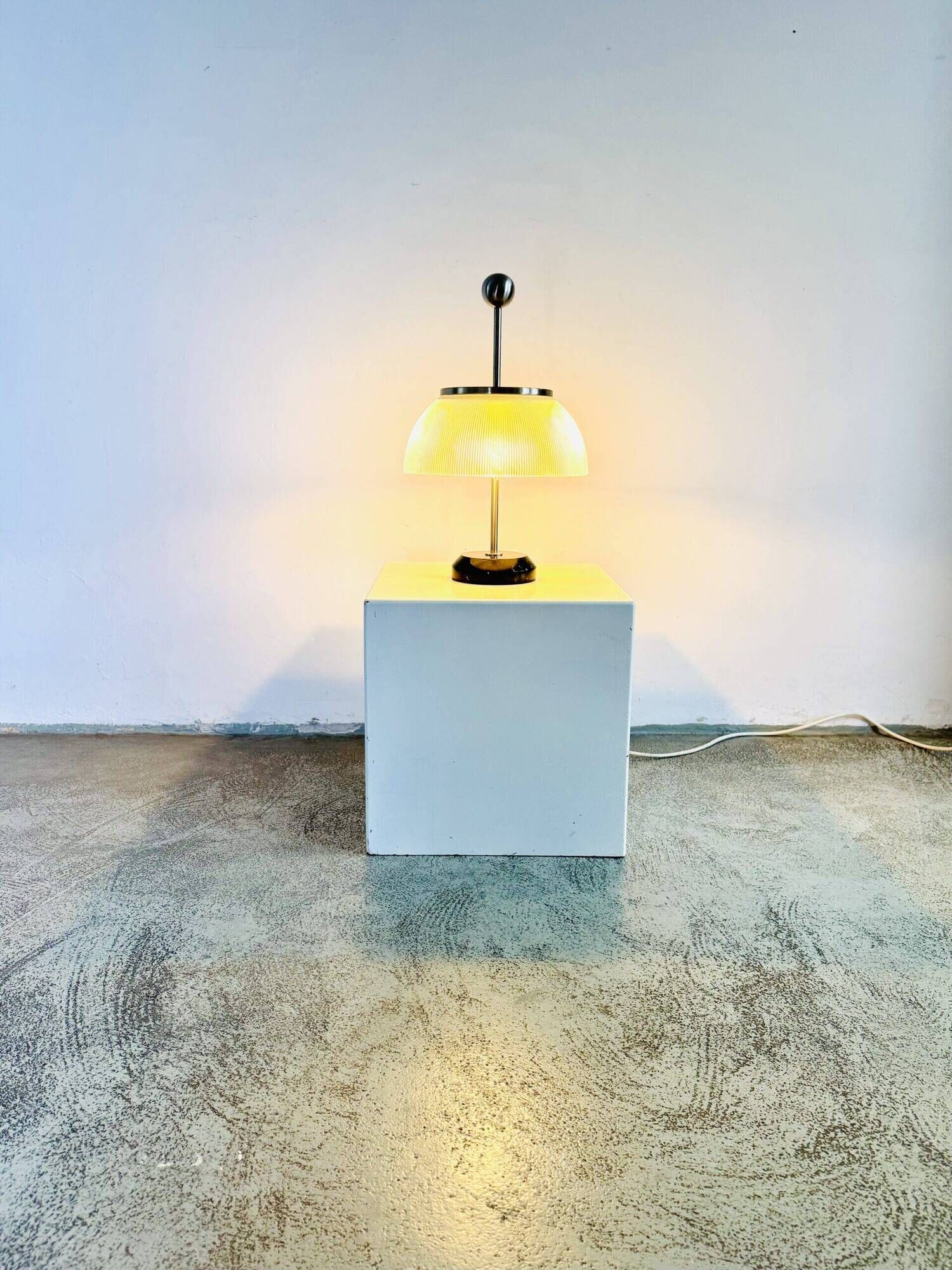 Model 'Alfa' Table Lamp With Marble Base By Sergio Mazza For Artemide, Italy 1950S Re-Issue