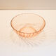 Pink glass salad bowl pink rosaline