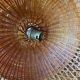 Vintage rattan suspension duo.