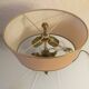 Lampe vintage bronze décor de feuilles design