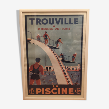 Affiche trouville SNCF