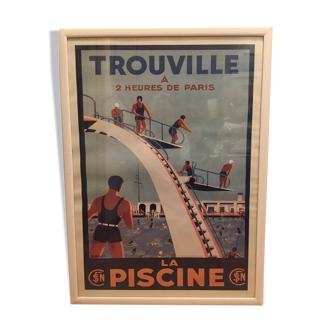 Affiche trouville SNCF