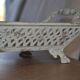 Metal openwork planter/stand on legs