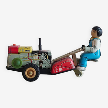 Années 1960 Chine tracteur mécanique jouet en étain MS 857
