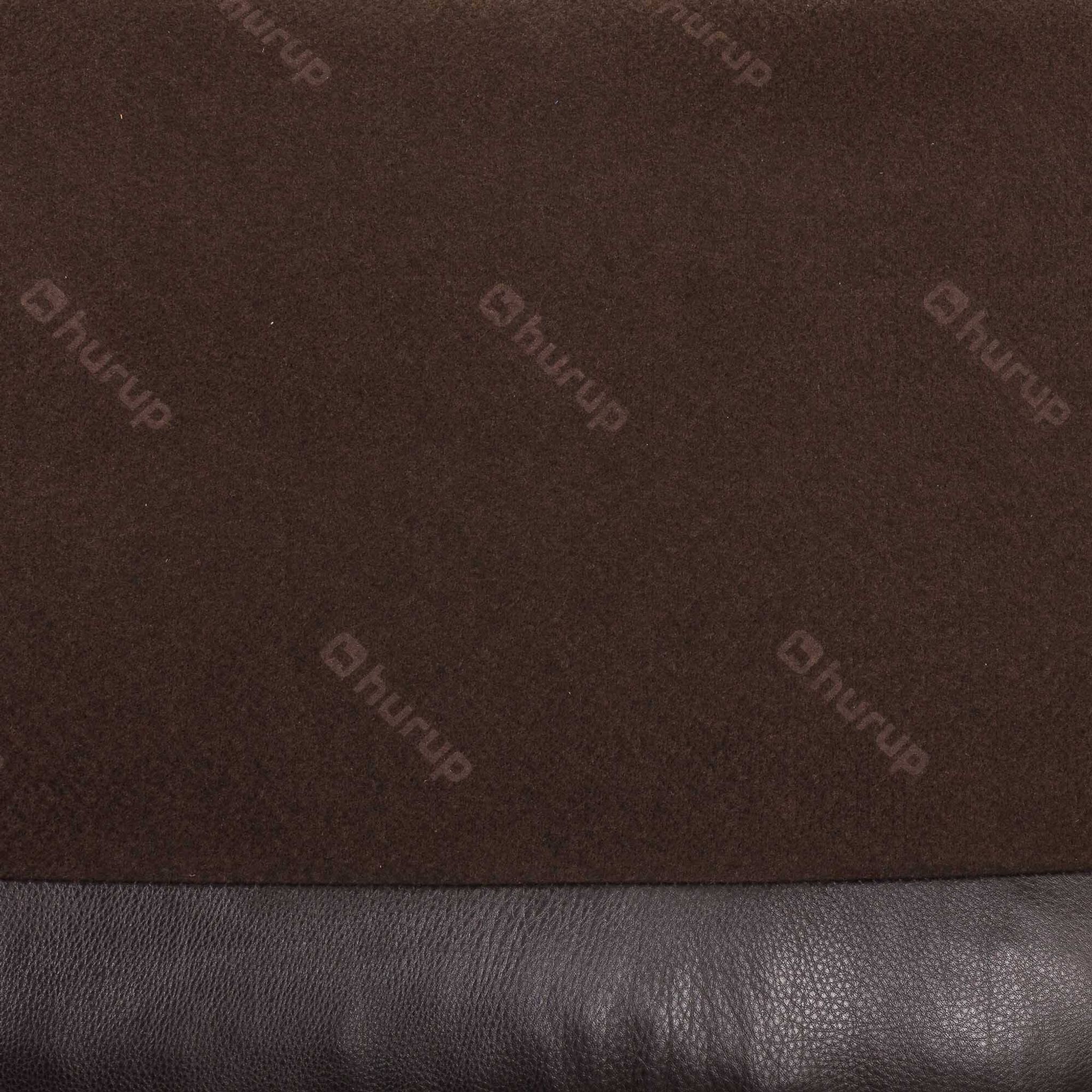 Danish black aniline leather sofa by Hurup, 1980s