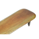 Large boomerang coffee table in natural wood, 206 cm