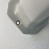 Old porcelain and vintage opaline wall lamp