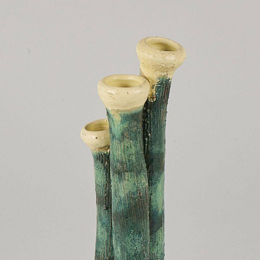 Arne Säfström, rare ceramic tulip vase, The Modern Scandinavian, mid-1900s