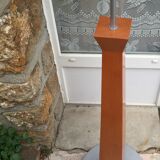 Wood and metal floor lamp