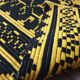 Wool handwoven yellow rug Romanian rug. Teppich. Tapis roumain. Romania