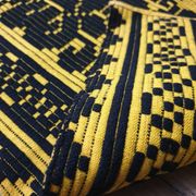 Wool handwoven yellow rug Romanian rug. Teppich. Tapis roumain. Romania