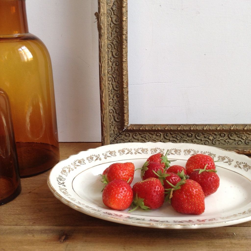Old Moulin des Loups earthenware dish