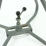 Chaise de tramway en fibre de verre et métal gris par Miroslav Navratil pour vertex 1960s