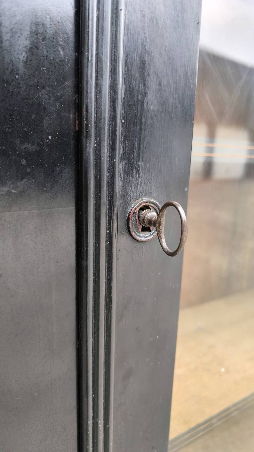 Lacquered oak bookcase 1860