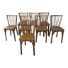 Lot de 8 chaises de bistrot Baumann