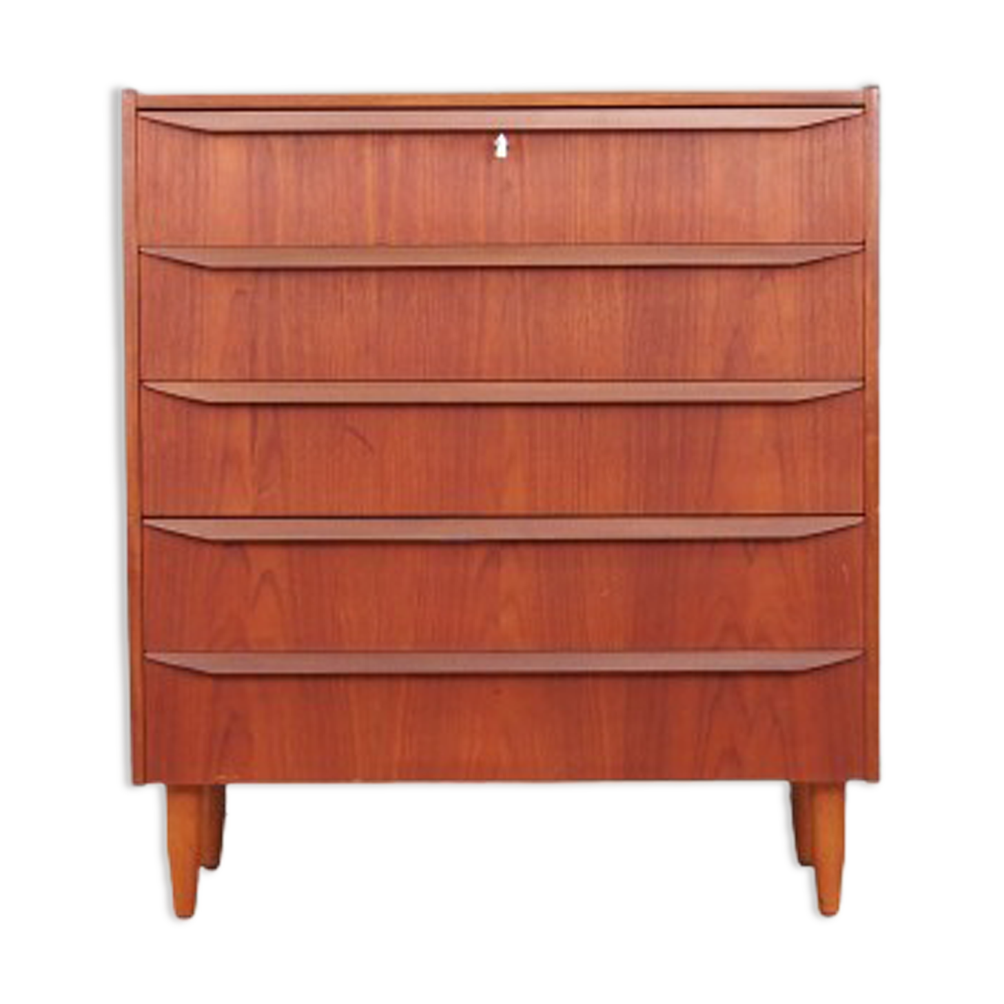 Teak chest of drawers, Danish design, 1970s, made in Denmark