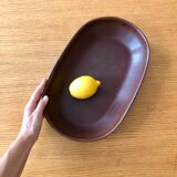 Vintage brown Dutch ceramic dish