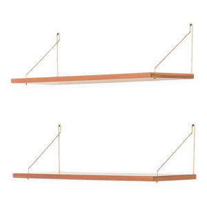 Ensemble de 2 étagères - danoises teck