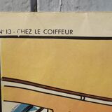 School poster "mid" at the baker's and at the hairdresser