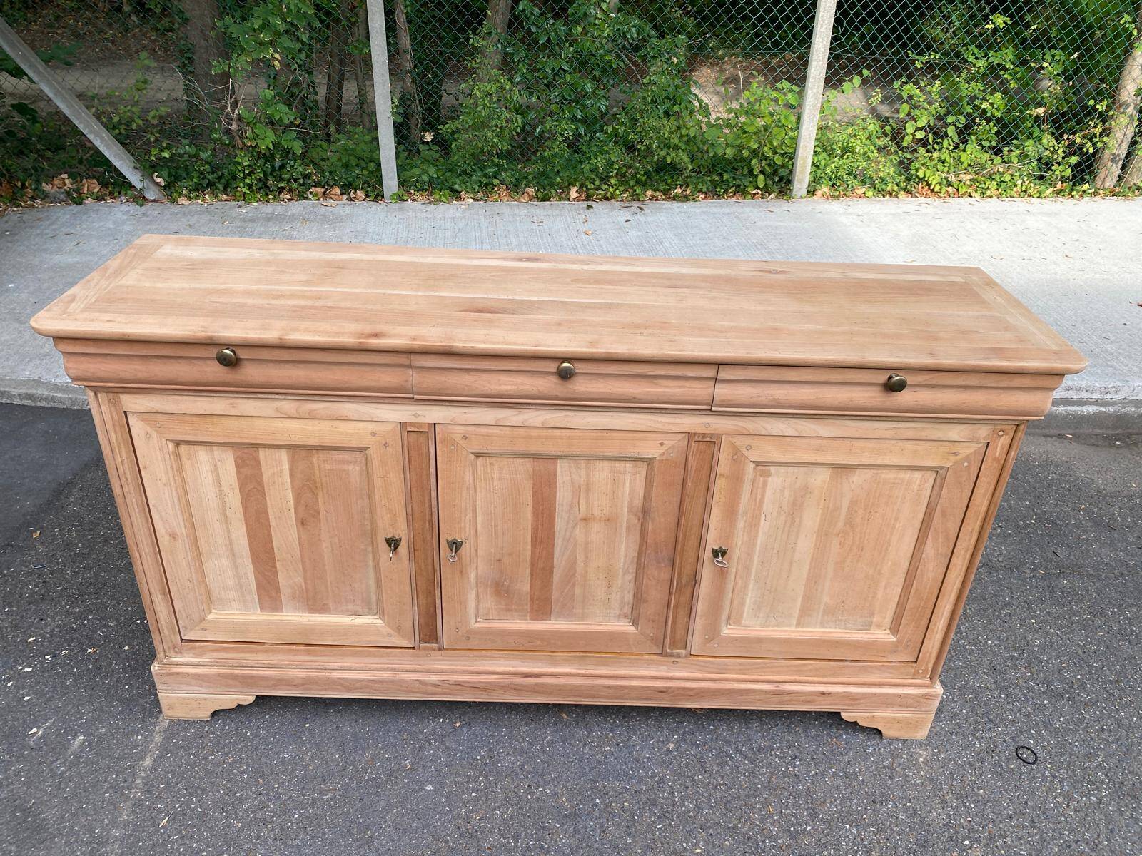 Louis Philippe stripped mahogany sideboard Vecchio Arredo Italy