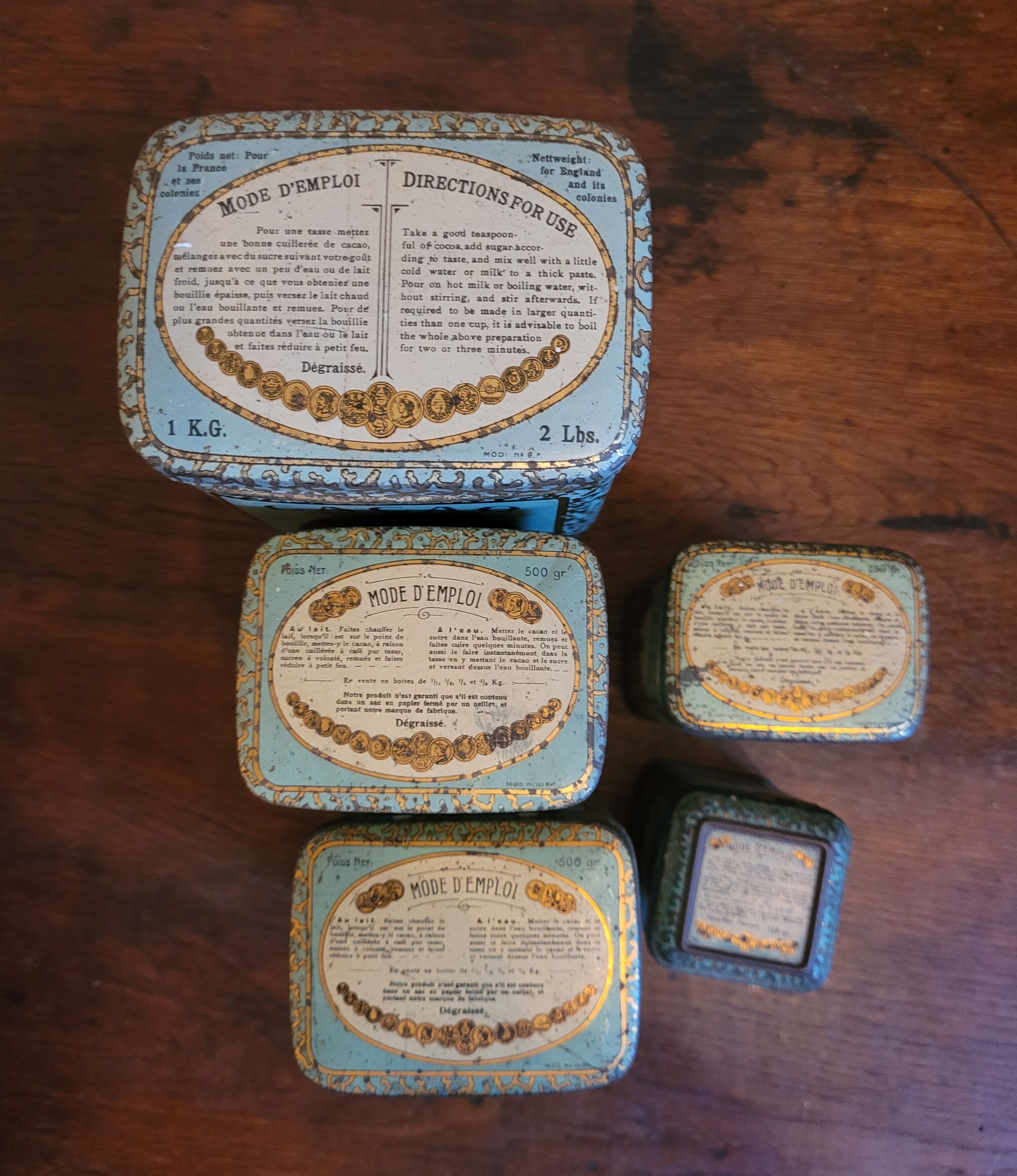 Advertising metal box set