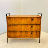 Shoes cabinet with metal frame