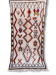 Rugs made wool authentic hand Azilal, 230 x 110