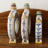 Set of 3 Slovak ceramic soliflores