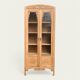 Parisian glass cabinet art deco raw wood 1930