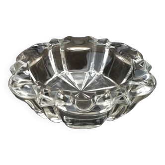 1970s Ashtray / Trinket Clear glass Reims France