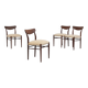 Set of 4 dining chairs by Lübke, 1960s