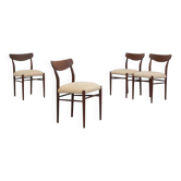 Ensemble de 4 chaises de salle à manger par Lübke, années 1960.