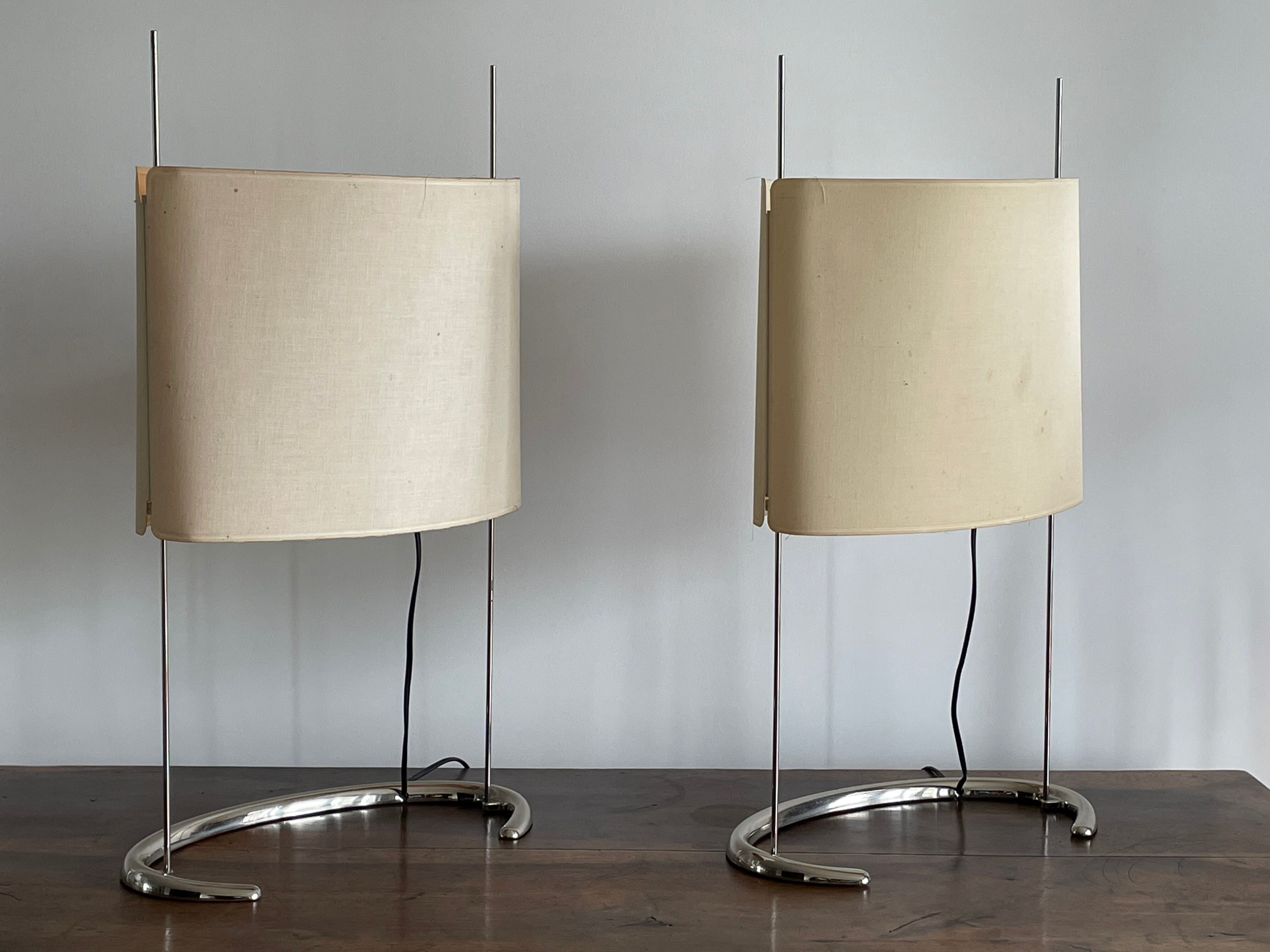 Pair of large "Gala" lamps by Paolo Rizzato, 1970s