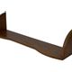 Vintage wooden wall shelve rack bookshelf in oak wood minimalist
