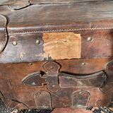 Old leather trunk