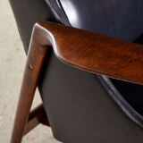 Ib kofod larsen armchair with footrest
