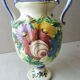 Ancient vase amphora, decoration flowers, ceramic, from St Clement