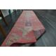 1970s Vintage Turkish Handmade Wool & Cotton Pink Runner Rug 76x344