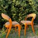 Paire de chaises vintage design années 50/60 style Baumann